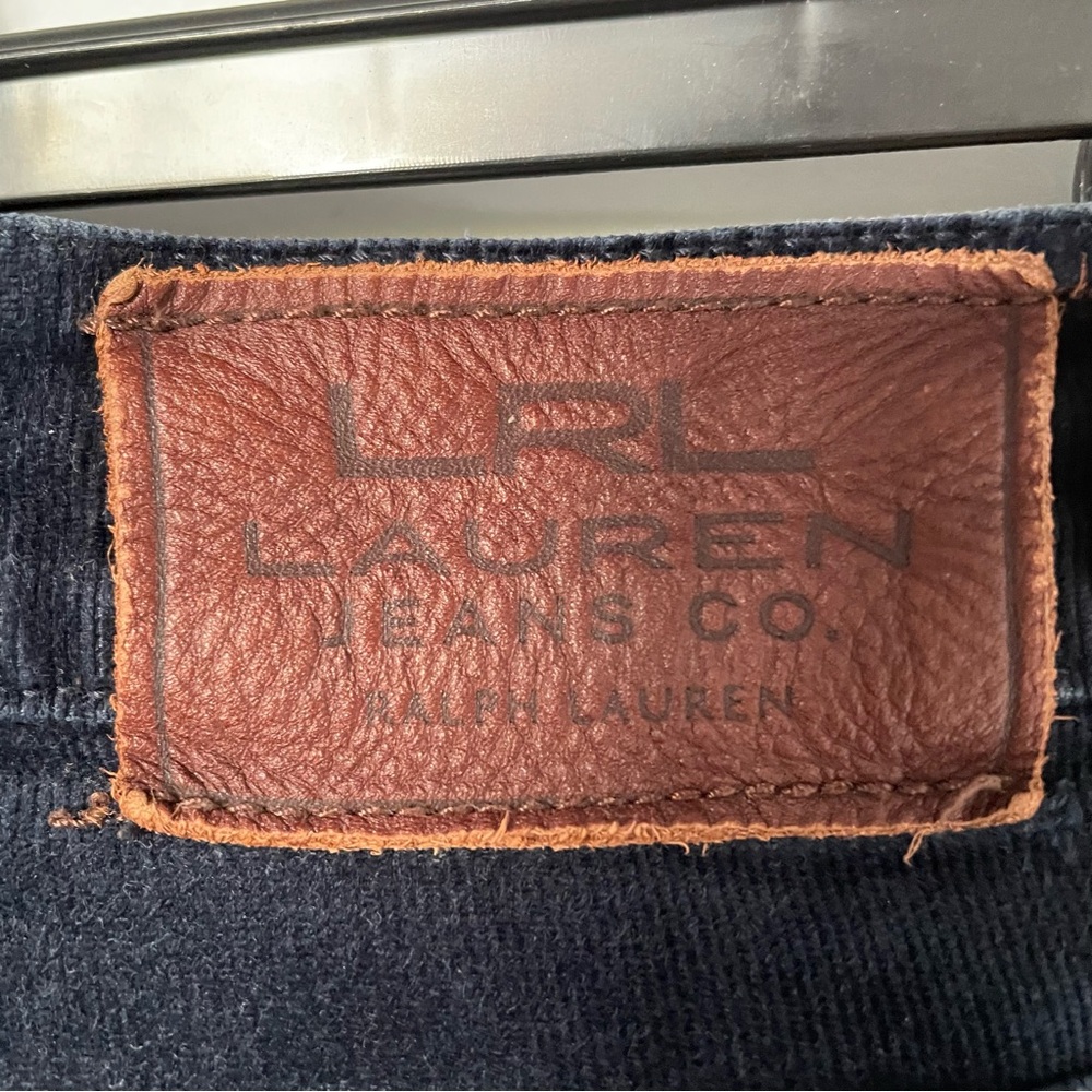 Women's Navy Blue Corduroy Jeans by Ralph Lauren - Picture 6 of 8